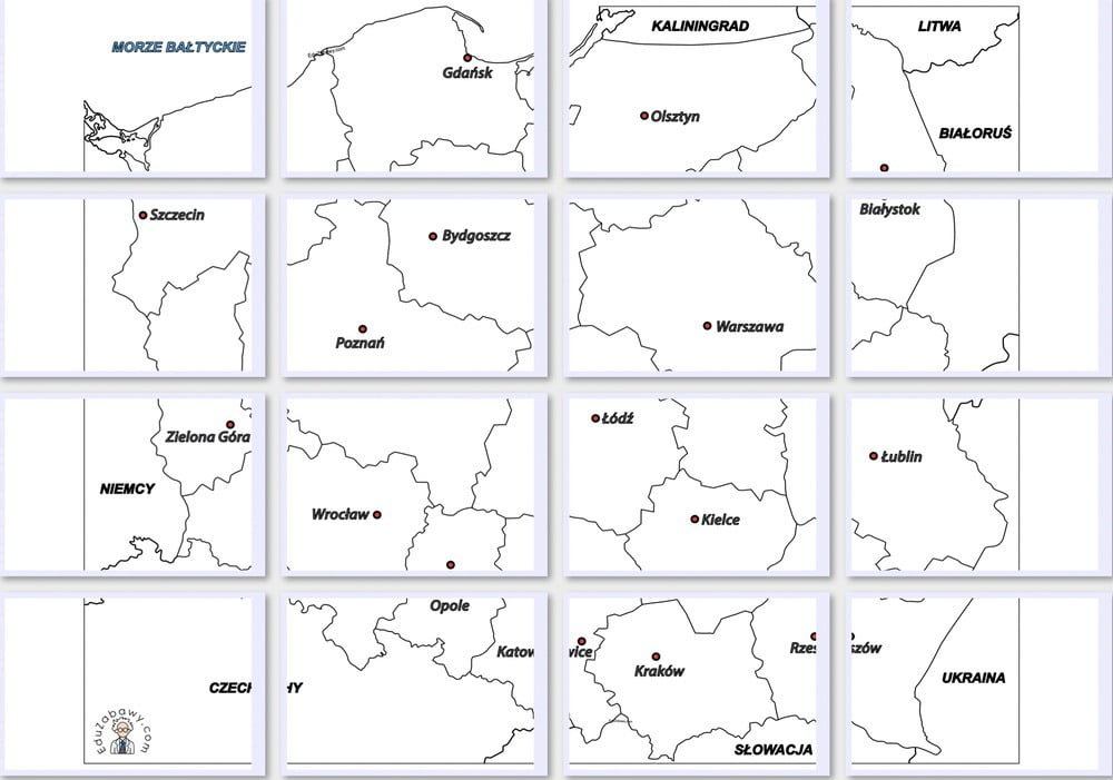 Mapa Polski Do Wydrukowania Za Darmo