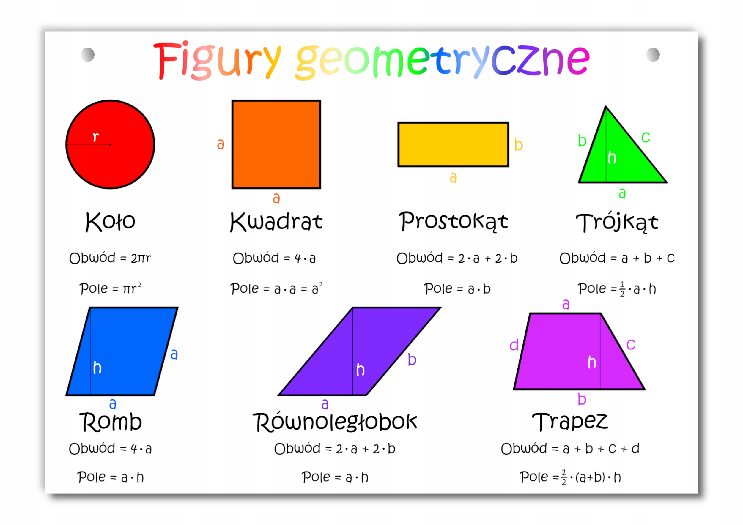 Kolorowe Figury Geometryczne - vrogue.co Figury Geometryczne Klasa 5 Test