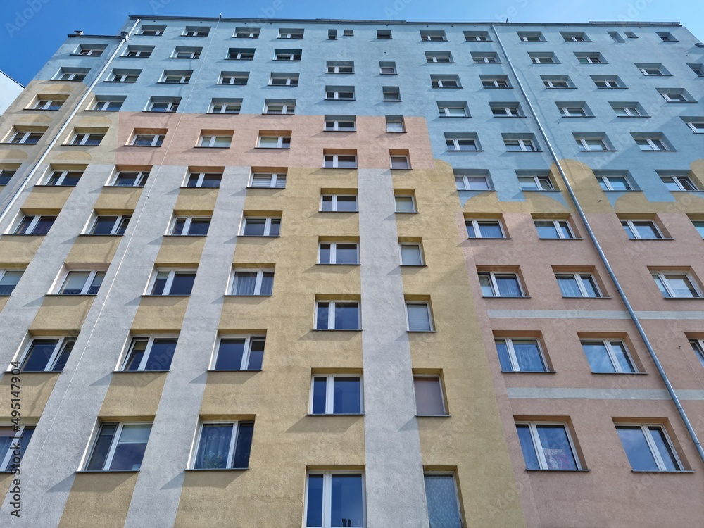 Kolorowe Stare komunistyczne bloki z wielkiej płyty w europie Bloki Z Wielkiej Płyty Konstrukcja