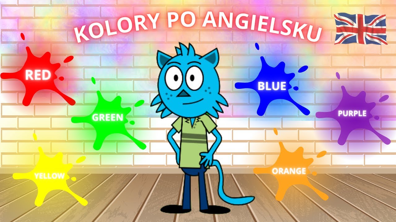 KOLORY PO ANGIELSKU DLA DZIECI - Film edukacyjny dla dzieci po polsku i Nazwy Czynności Po Angielsku Dla Dzieci