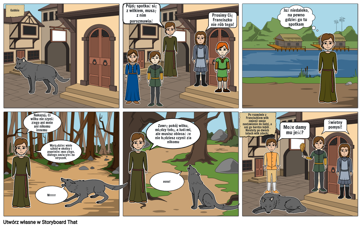 Komiks O Okrutnym Wilku Z Gubbio