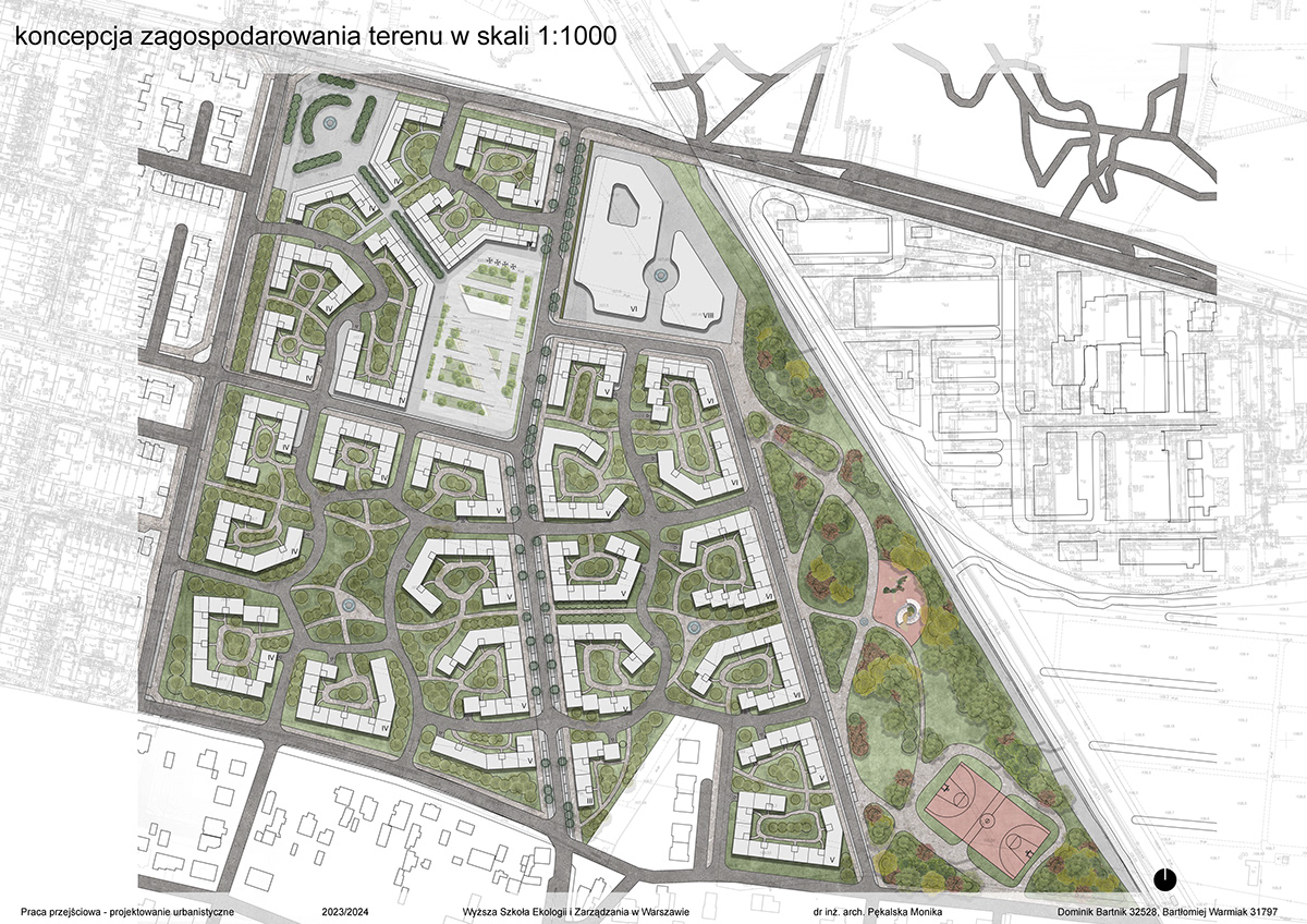 Koncepcja zagospodarowania terenu Grot - Warszawa :: Behance Koncepcja Zagospodarowania Terenu Praca Inżynierska