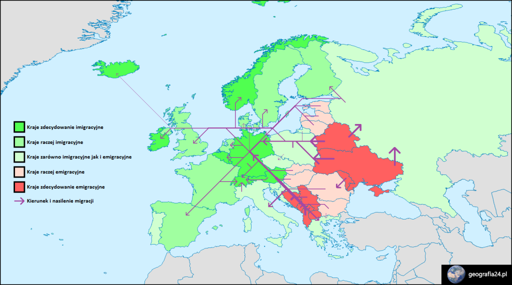 Konsekwencje migracji w Europie | Geografia24.pl Przyczyny Zroznicowania Narodowosciowego Europy
