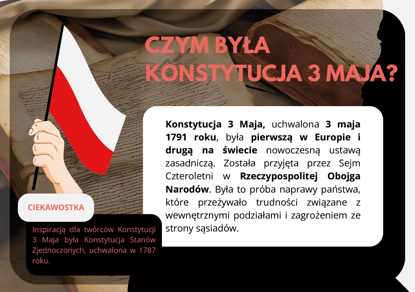 Konstytucja 3 maja - gazetka szkolna do druku - 2025 Gazetki Szkolne Konstytucja 3 Maja