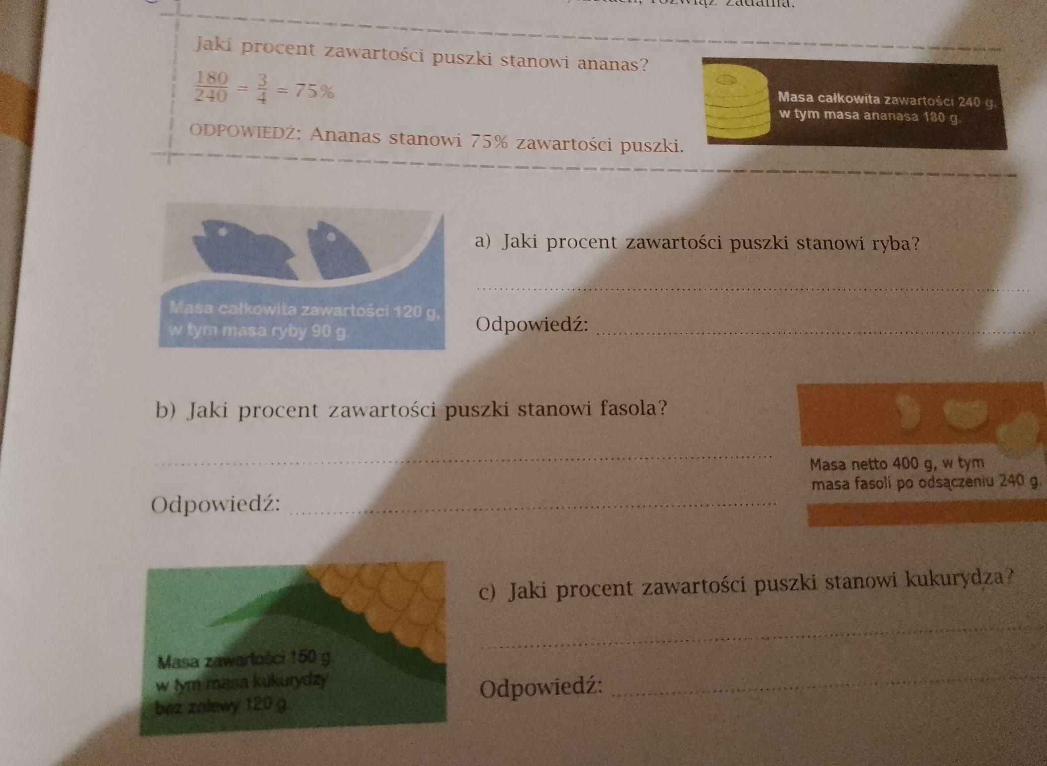 Korzystając Z Informacji Podanych Na Etykietach Rozwiąż Zadania