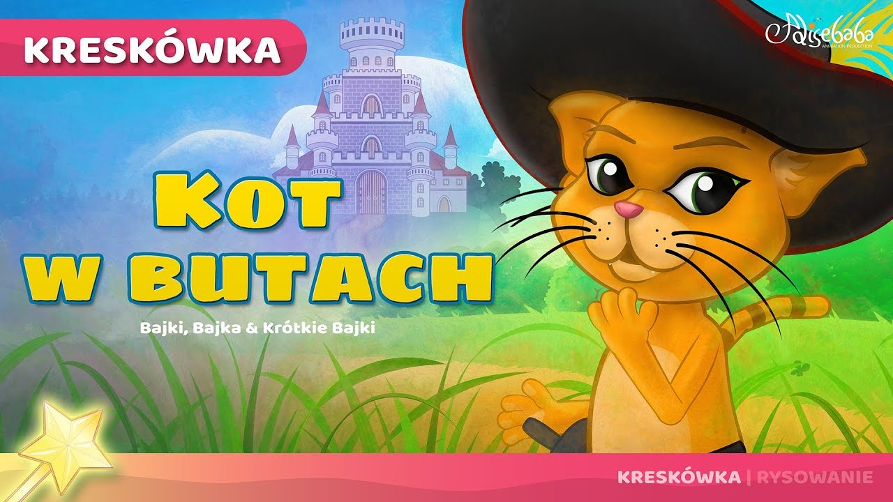 Kot w Butach | Bajki po Polsku | Bajka i opowiadania na Dobranoc Postać Z Bajki Z Niebieskimi Włosami