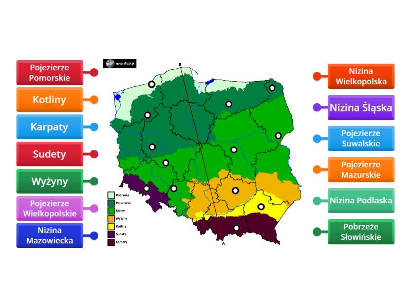 Krainy Geograficzne Polski Klasa 5 Test