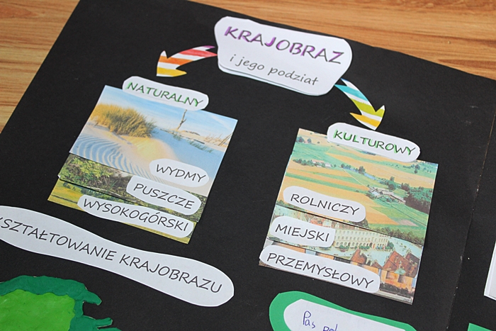 Krainy geograficzne Polski - LAPBOOK Praca Klasowa Język Polski Klasa 5