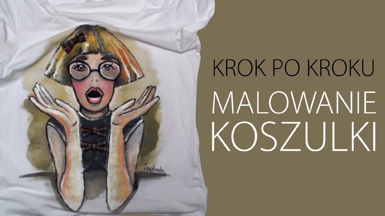 KROK PO KROKU malowanie koszulki według Twojego projektu - YouTube Fragment Wzoru Na Tkaninie W Nieregularne Plamki