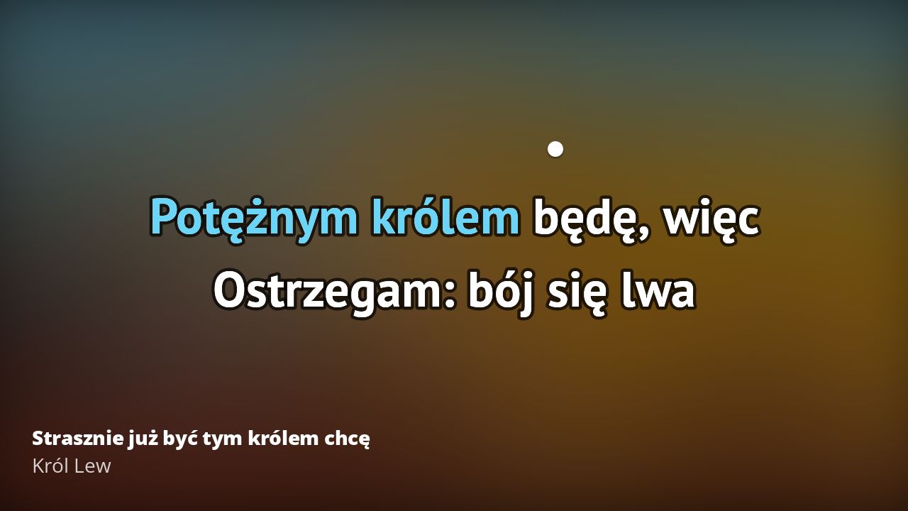 Król Lew – Strasznie już być tym królem chcę | Karaoke 🎵 Strasznie Juz Byc Tym Krlem Chce