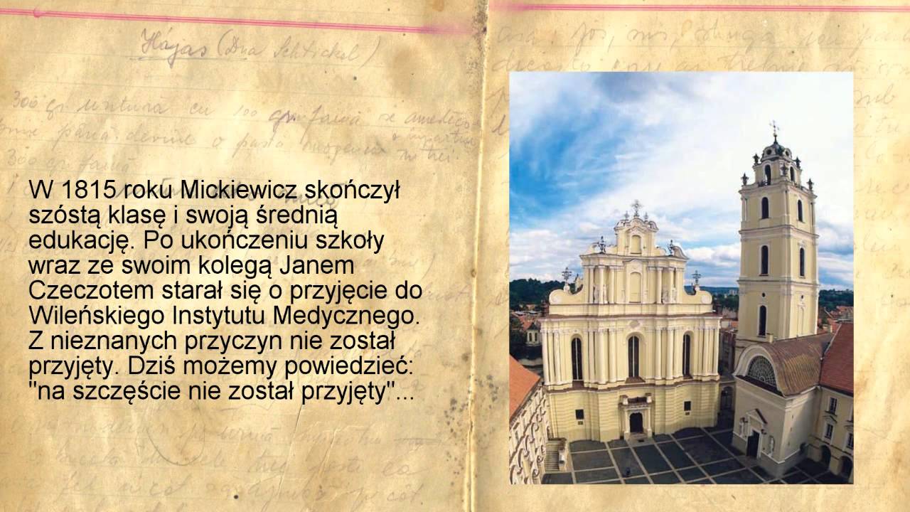 Krótka Notatka O Adamie Mickiewiczu