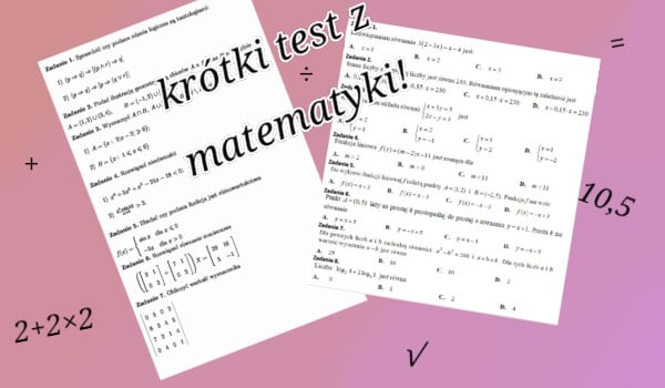 Test Z Matematyki Klasa 5 Rozdział 1