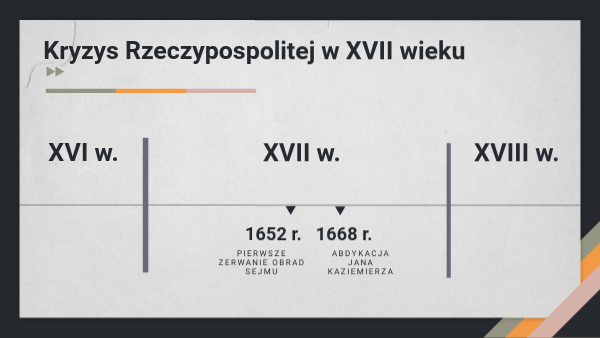 Kryzys Rzeczypospolitej w XVII wieku - kl.6 Wojny I Kryzys Rzeczypospolitej W Xvii Wieku