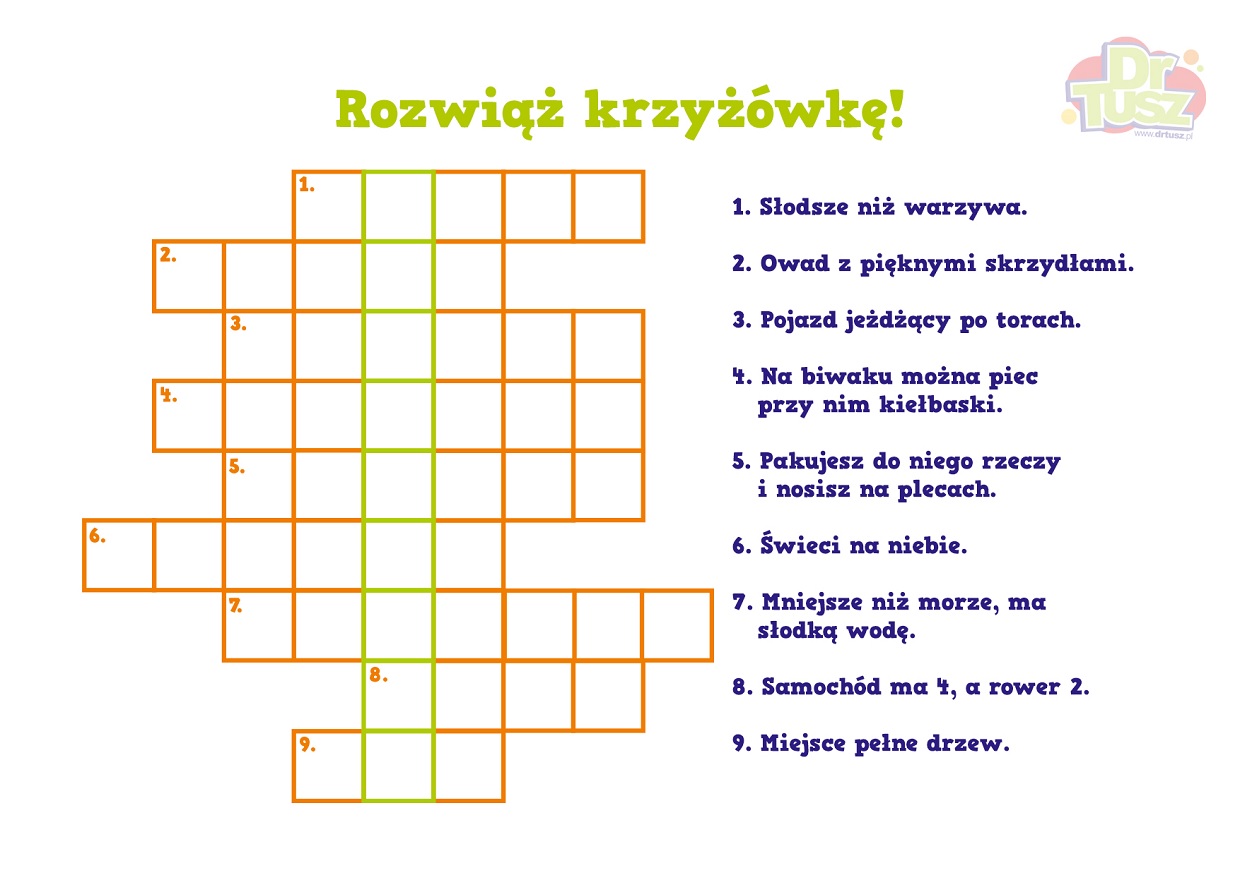 Krzyzwki Dla Dzieci Do Druku Pdf