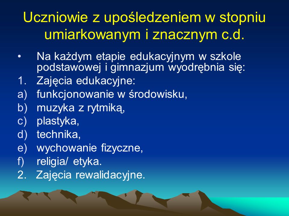 Kształcenie specjalne - ppt pobierz Konspekt Zajęć Dla Dzieci Upośledzonych W Stopniu Umiarkowanym