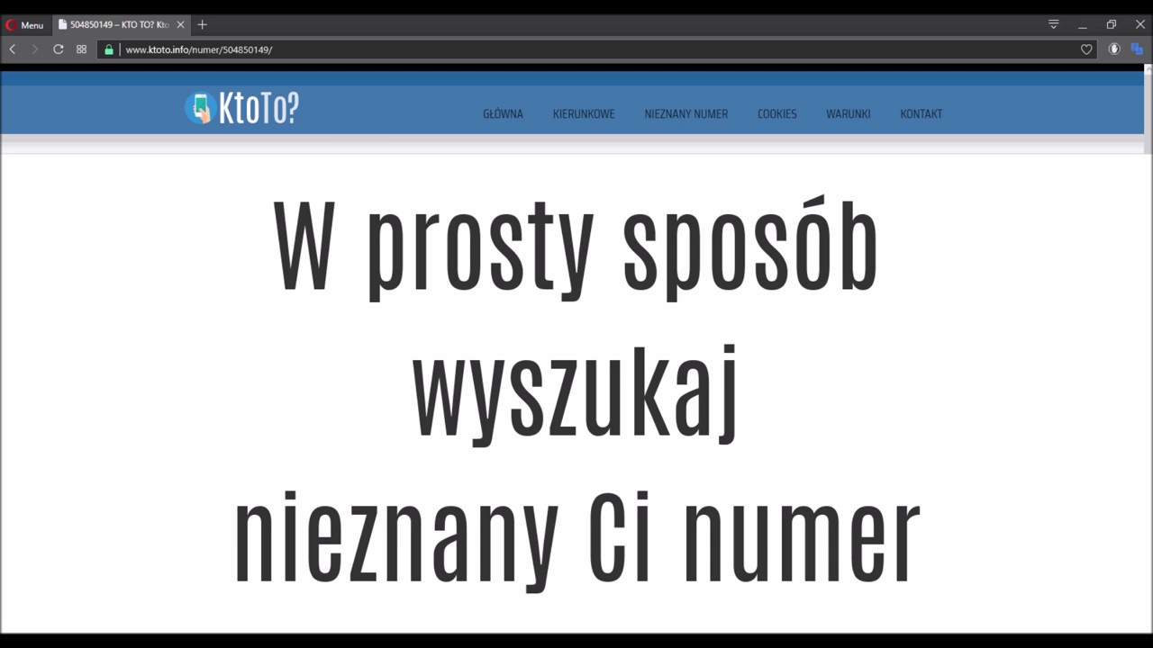 Kto dzwoni? Czyj to numer? KtoTo.Info - YouTube Ktoś Rozpowszechnia Mój Numer Telefonu