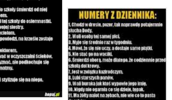 Numerki Z Dziennika Ktore Do Siebie Pasuja