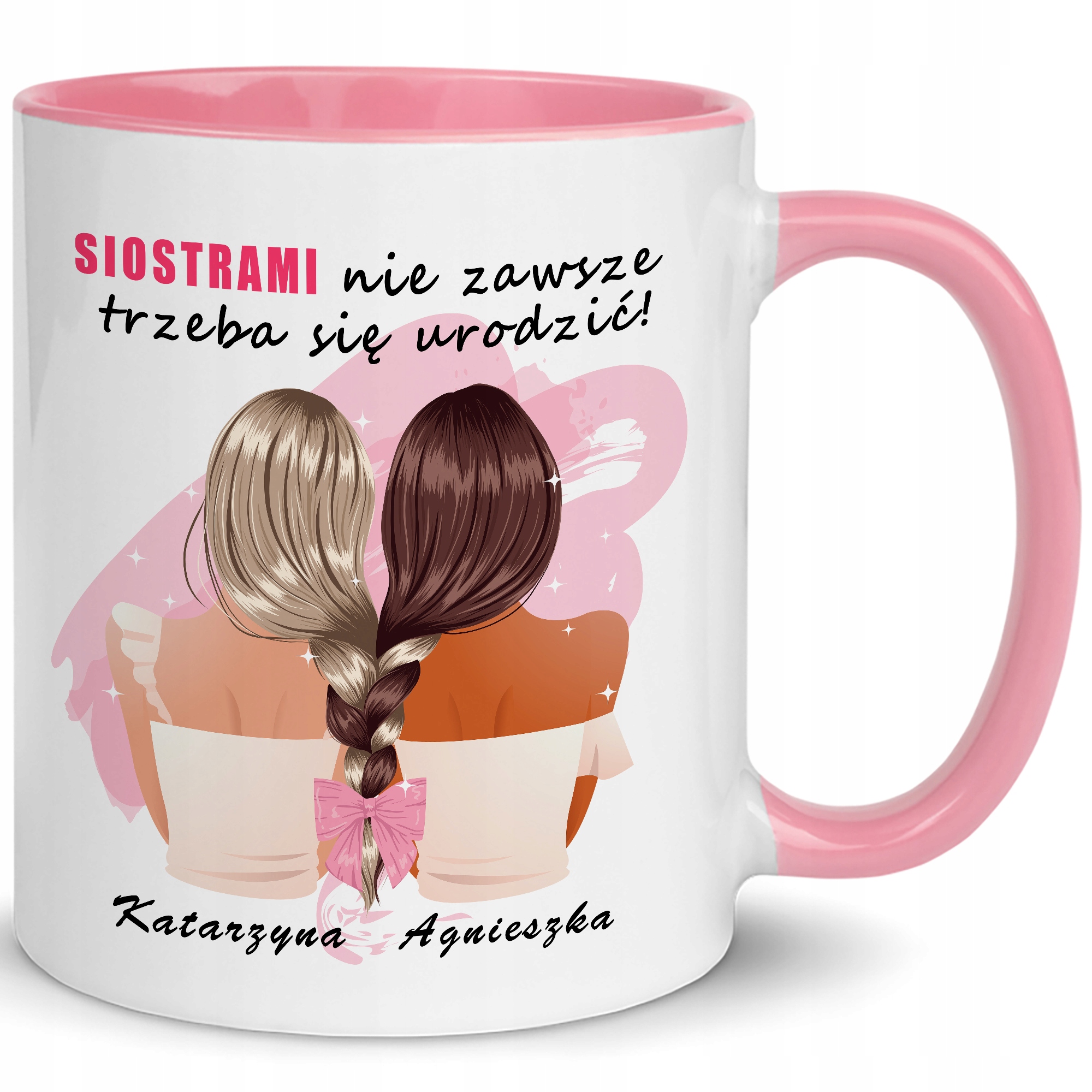 KUBEK Na PREZENT Dla BFF NA URODZINY IMIONA WZORY (KUBEK BIAŁY UCHO Prezent Dla Bff Na Urodziny