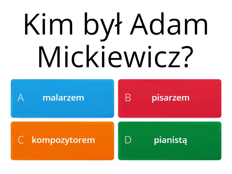 Kultura polska pod zaborami - Test Polska Pod Zaborami Sprawdzian Klasa 6