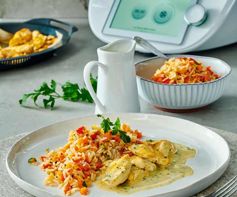 Kurczak z warzywnym ryżem - Cookidoo® – the official Thermomix® recipe Kurczak Z Warzywnym Ryzem Thermomix