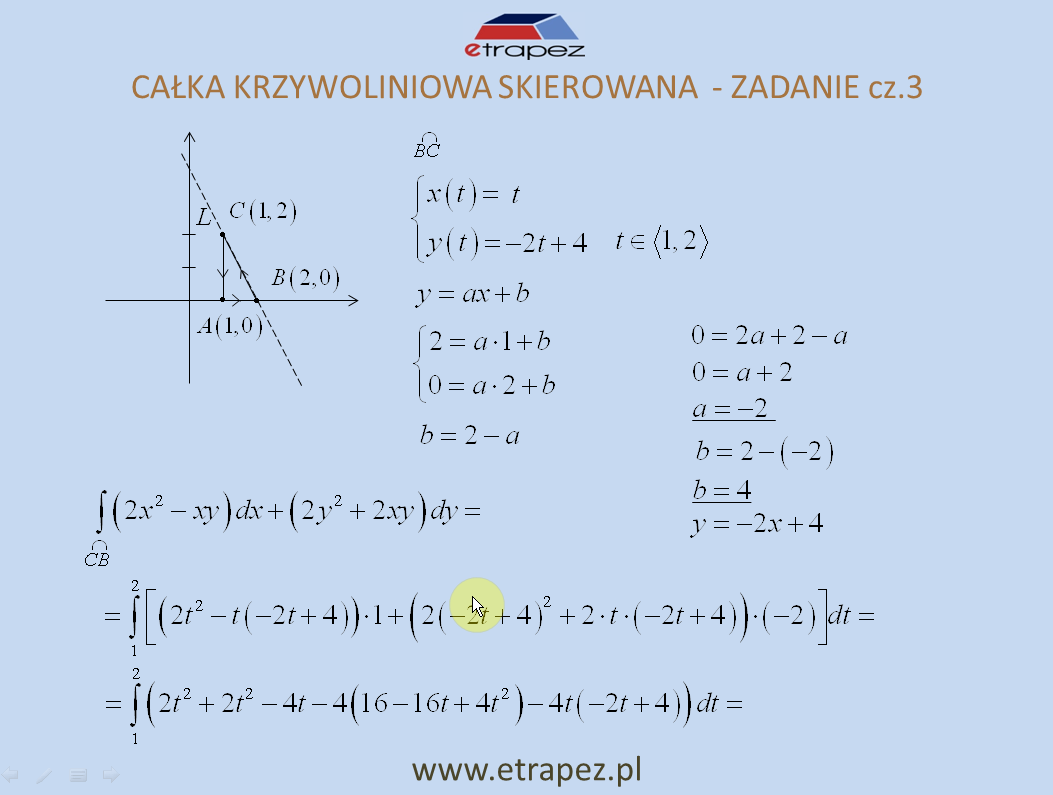 Kurs Całki Wielokrotne – eTrapez Online Wzory Na Calki E Trapez