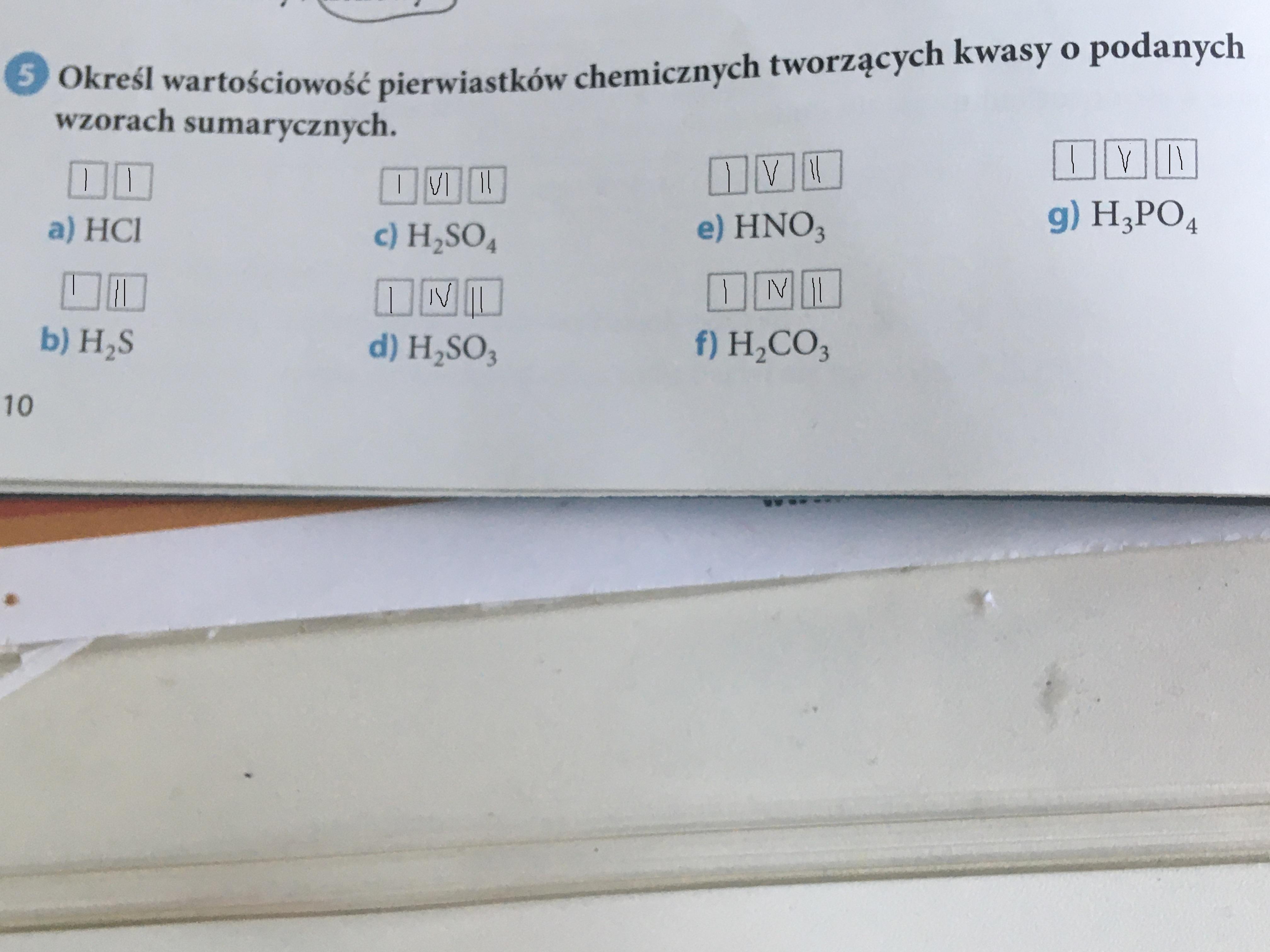 Kwasy Tlenowe I Beztlenowe Test Sprawdzian Klasa 8 Kwasy