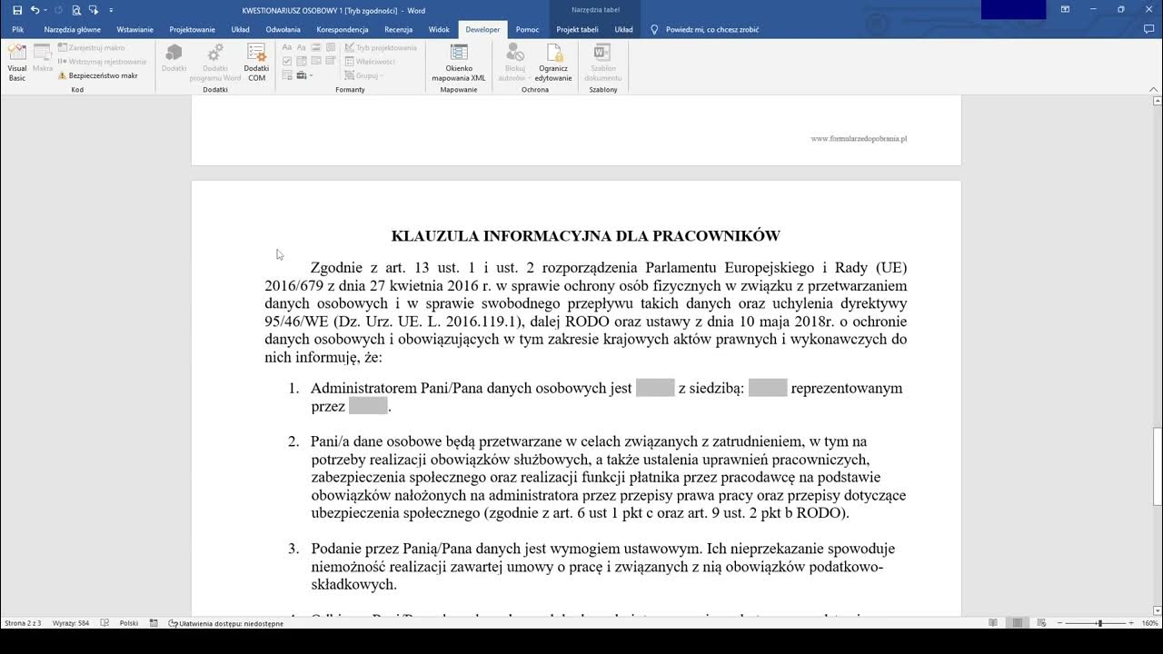 Kwestionariusz Wywiadu Do Pracy Licencjackiej Wzór