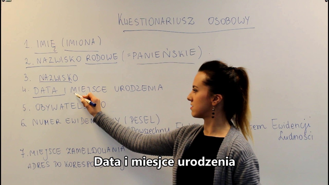 Kwestionariusz Osobowy Ucznia Na Praktyki