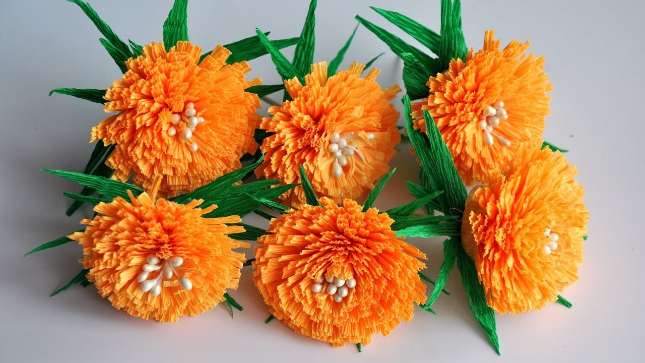 Kwiaty z krepiny krok po kroku # How to make a flower with crepe paper Kwiaty Z Krepiny Krok Po Kroku