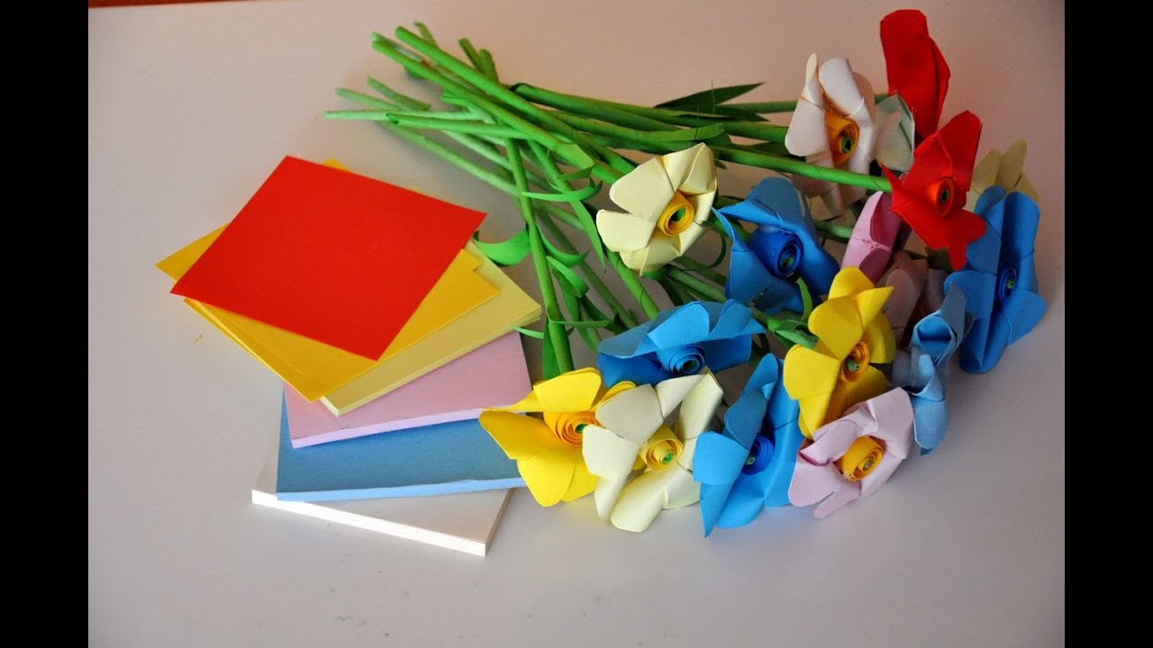 Kwiaty z papieru krok po kroku # How to make a flower with paper - YouTube Co Mozna Zrobic Z Papieru