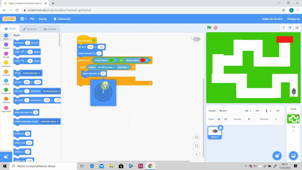 Labirynt w Scratch-u - YouTube Jak Zrobic Labirynt W Scratch
