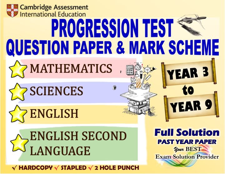 [LATEST 2023] Progression Test Paper | Primary | Secondary | Science Unit 7 Progress Test