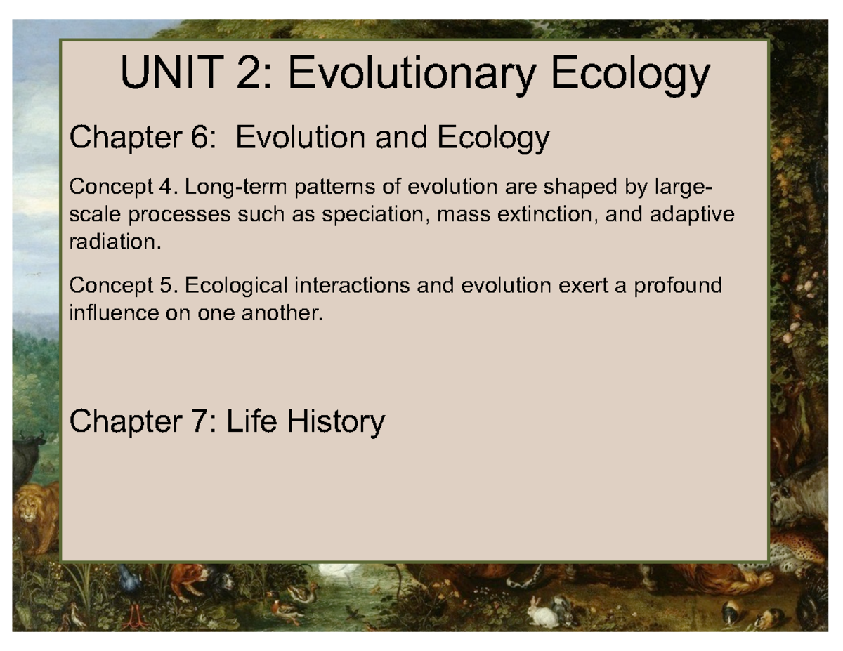 Evolution Plus 6 Unit 1