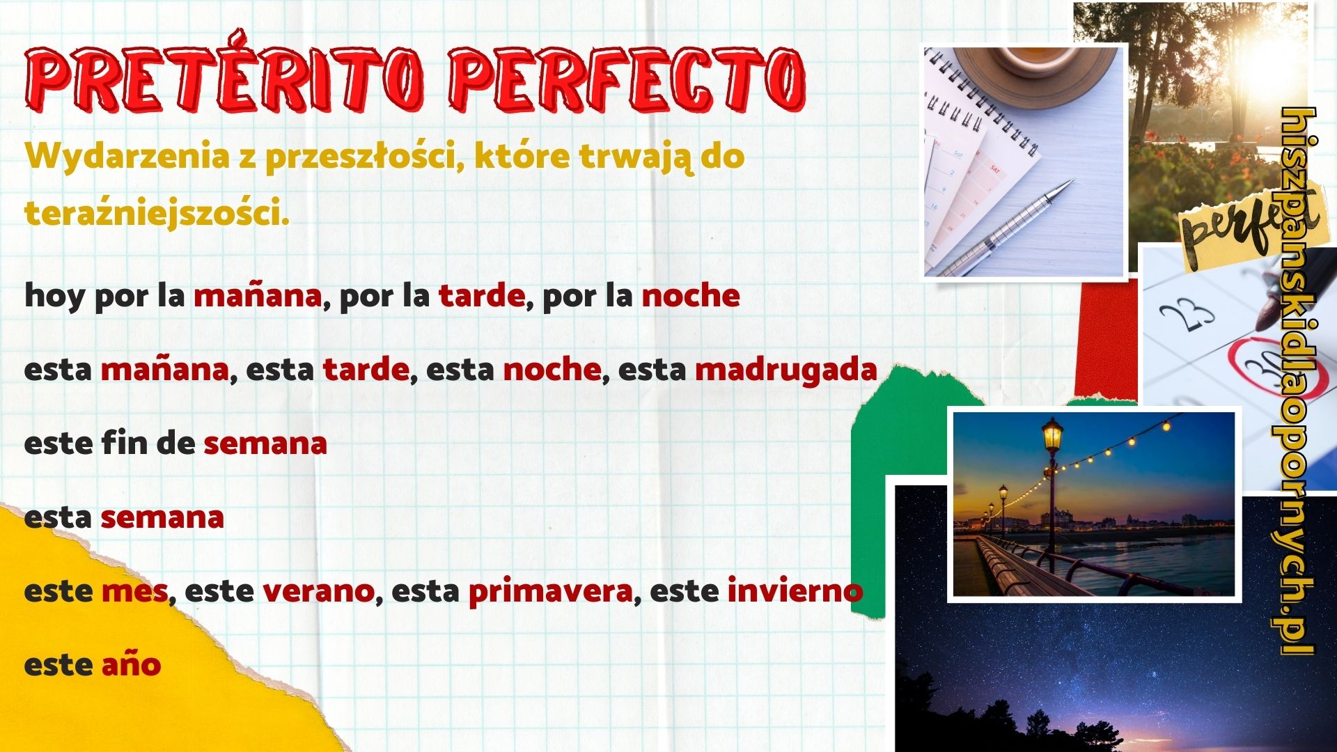 Lekcja 42: ¿Por qué no lo has hecho? Czas przeszły dokonany złożony Czas Przeszly Hiszpanski Preterito Perfecto