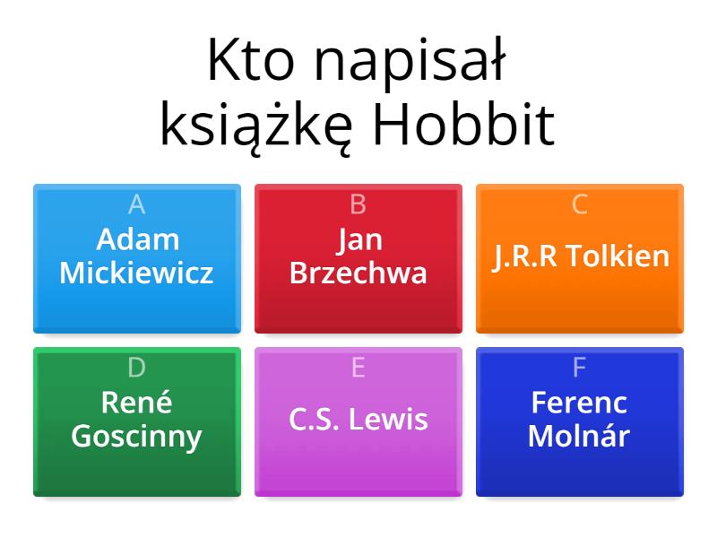 Lektura „Hobbit, czyli tam i z powrotem” - Test Trudny Test Z Lektury Hobbit Czyli Tam Iz Powrotem