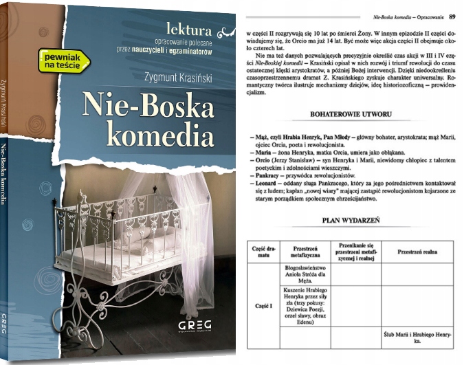 Lektura Nie-Boska Komedia GREG Krasiński z opracowaniem streszczenie Nie Boska Komedia Streszczenie Szczeglowe