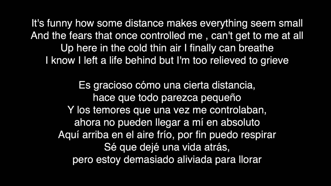 Let It Go Espanol Lyrics