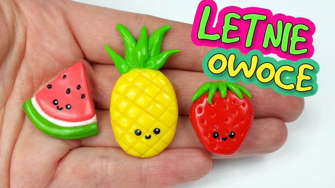LETNIE OWOCE z Modeliny Tutorial / Jak zrobić owoce z modeliny - YouTube Rzeczy Z Modeliny Dla Poczatkujacych