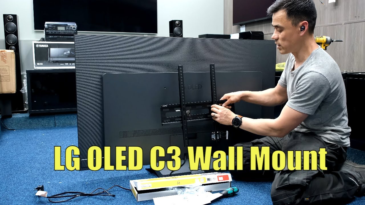 LG OLED C3 Wall Mount Install, How to Mount on a Fixed Flat Bracket Kurs Językoznawstwa Ogólnego De Saussure