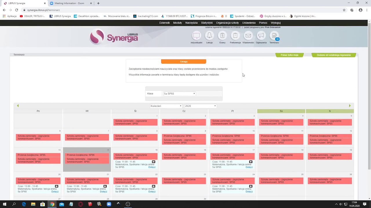 Librus - dopisywanie lekcji online - YouTube Librus Zaloguj Się Jako Rodzic