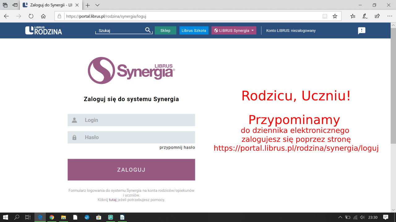 Librus Synergia – logowanie do dziennika elektronicznego. | Zespół Librus Synergia Szkola Logowanie Nauczyciel