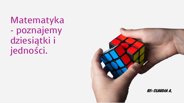 Dziesiątki I Jedności Klasa 1