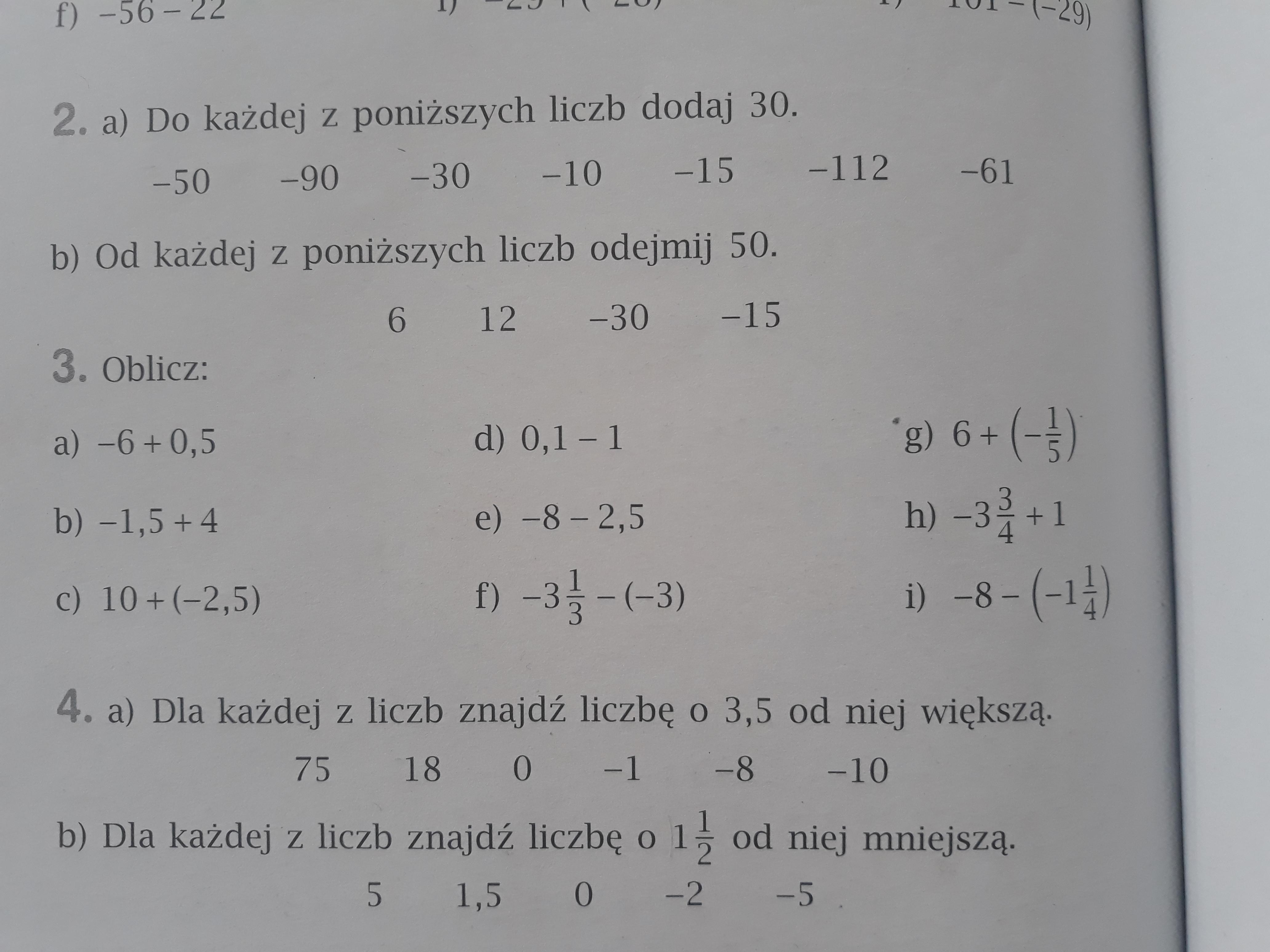 Liczby dodatnie i liczby ujemne (zadania w załączniku) - Brainly.pl Liczby Ujemne I Dodatnie Zadania
