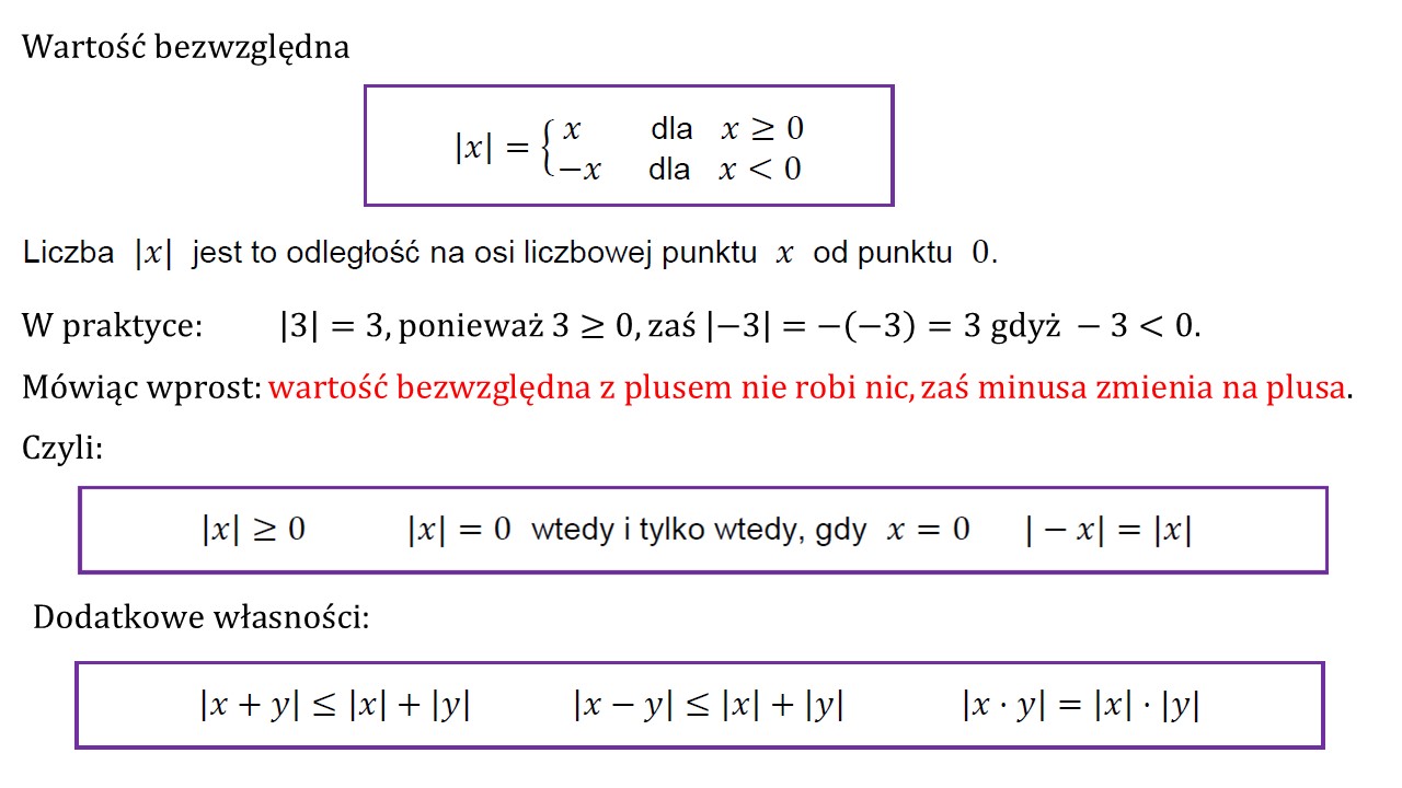 Liczby rzeczywiste Wyznacz Wszystkie Liczby Rzeczywiste X Które Spełniają Warunek