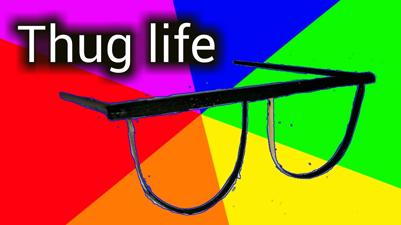 Like a BOSS - THUG Life Glasses - DIY (⌐ _ ) - Made with Sarkanda Reeds How To Add Thug Life Glasses