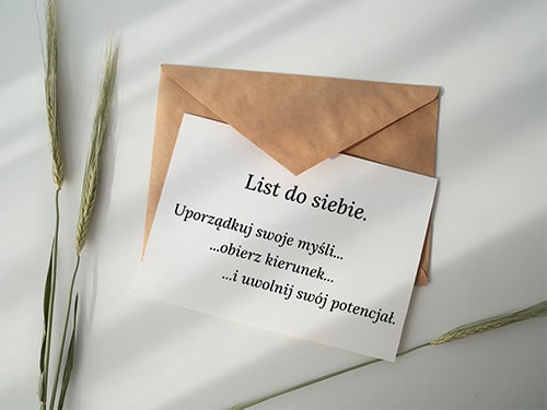 List do siebie. - Znajdź pomysł na siebie, zrelaksuj się Napisz List Do Siebie Za 20 Lat