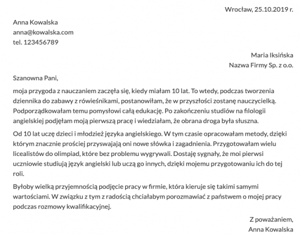 List motywacyjny o pracę - jak powinien wyglądać? - Poradnik Pracownika List Motywacyjny Na Stanowisko Pracownika Fizycznego