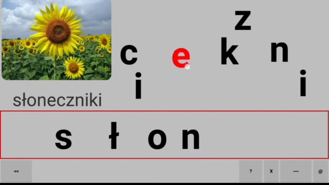 Literowanka - układanie wyrazów z liter; Android - YouTube Z Podanych Liter Ułóż Nazwy Dziesięciu Programów Telewizyjnych