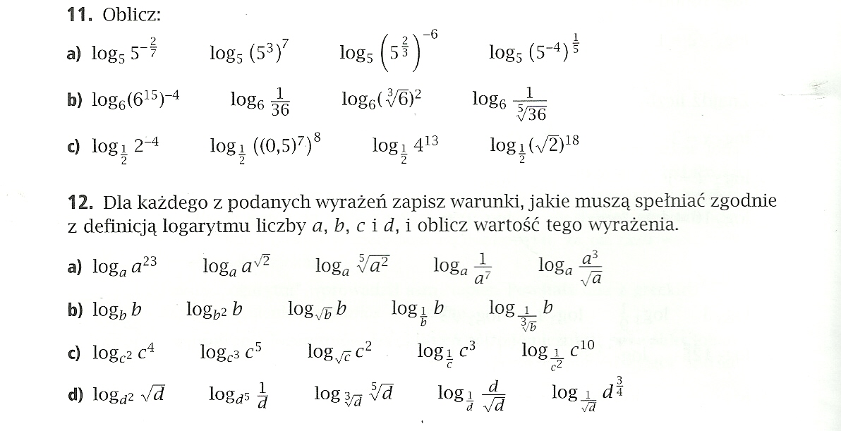 LOGARYTMY ZADANIA PDF Logarytmy Zadania 1 Liceum Pdf