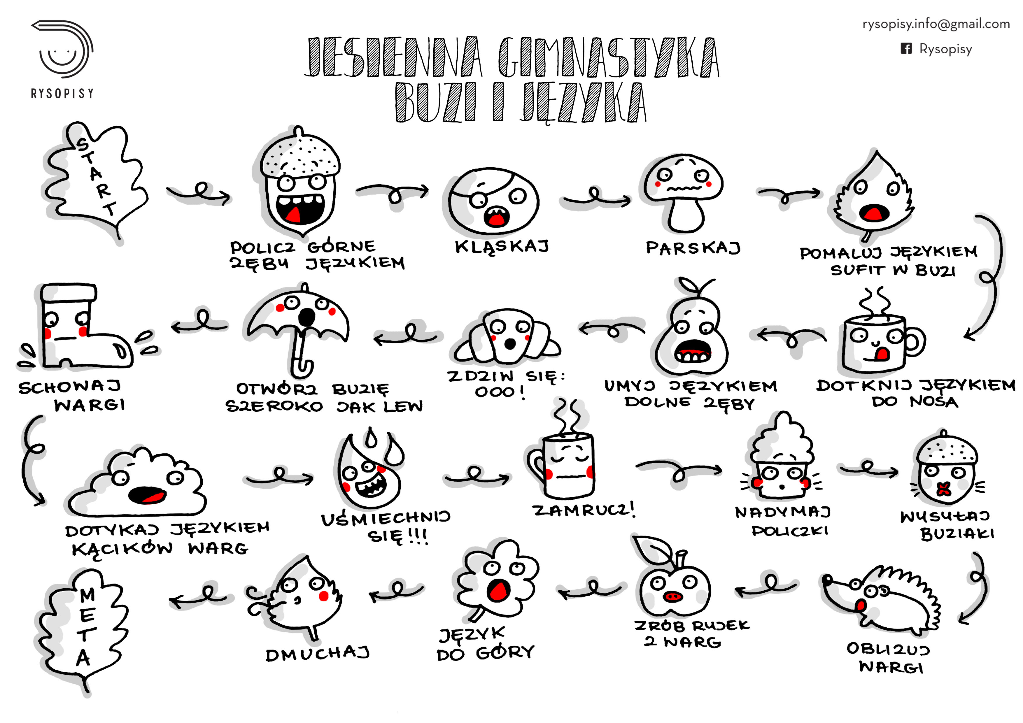 Logopedyczne | Rysopisy Logopedia Karty Pracy Do Druku